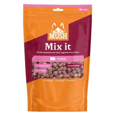 MUSH Mix It Frysetørret Barf med Gris 200g